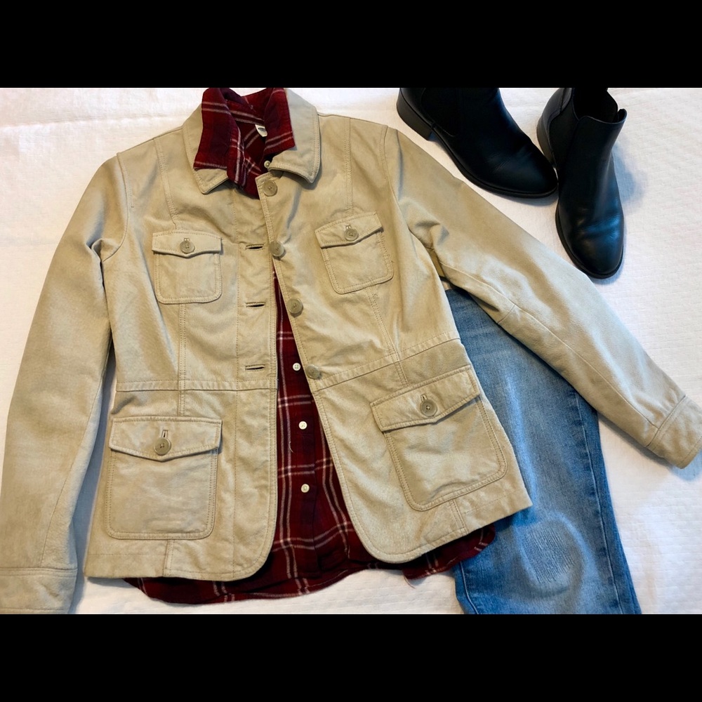Tan suede Style & Co jacket
